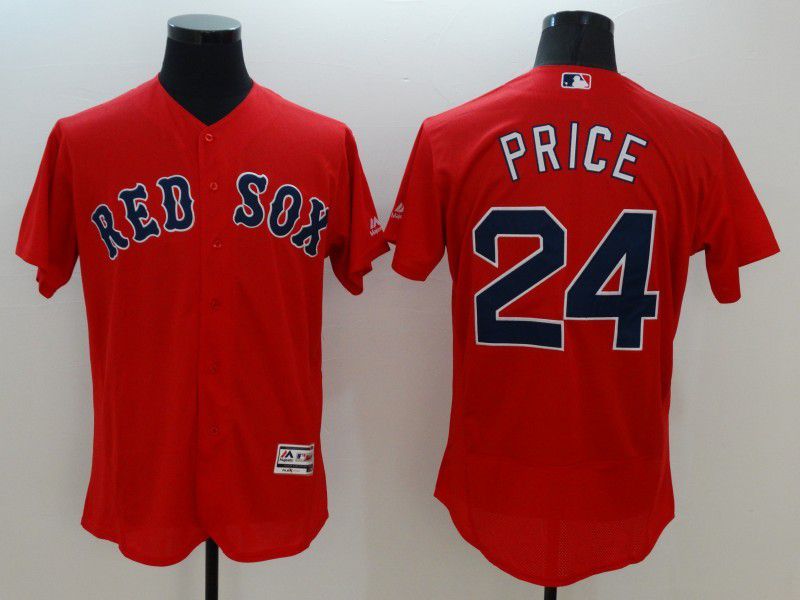 Men Boston Red Sox #24 Price Red Elite 2022 MLB Jersey
